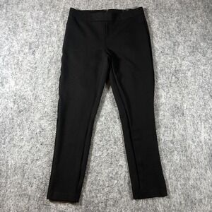 J. Crew Pixie Pants‎ Womens M Black Ponte Skinny Slim Fit Dress Work Stretch